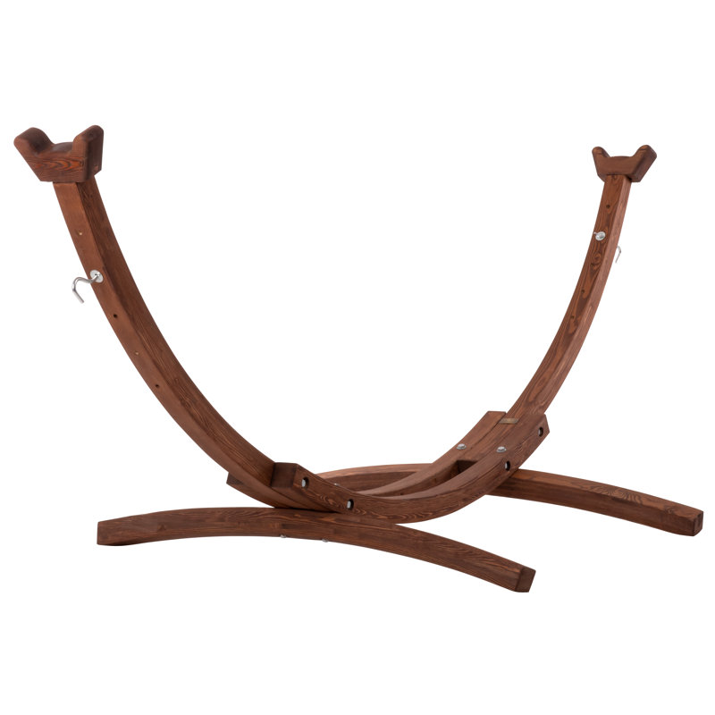 Derick Wood Standard Hammock Stand, 104cm H x 119cm W x 305cm D, Oak