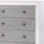 Commode rustique gris et blanc vieilli