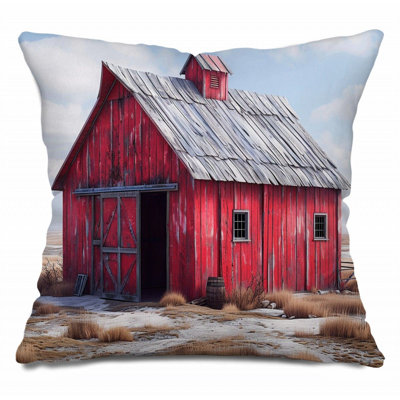 Coussin décoratif réversible en mélange de coton