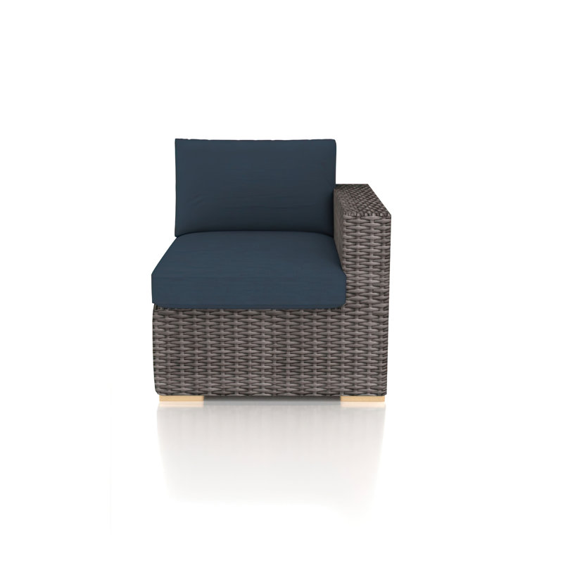 Chaise de terrasse avec coussins Sunbrella Marfik, Spectre indigo Sunbrella®