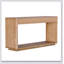 Table d'appoint 60 po 2 tiroirs cannelés 60 po-646663506