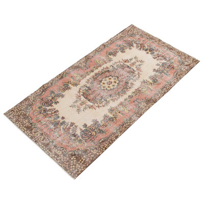 Kanae One-of-a-Kind 3'9" X 7'1" 2000s Wool Area Rug in Beige