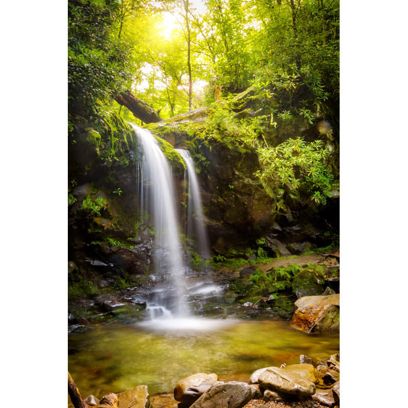 Grotto Falls - Wrapped Canvas Print, 46cm H x 30cm W x 3.8cm D