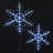 Hexagon Ice Crystal Snowflake Pair With LED Lights