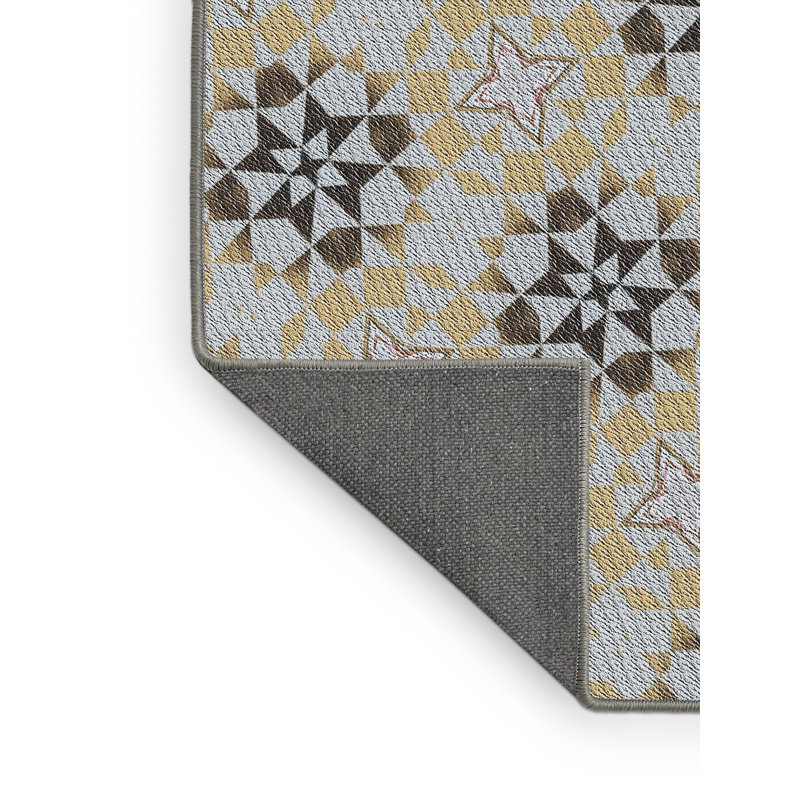 Tapis décoratif grise Schmit, Rectangle 5 pi x 7 pi