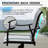 Domi Rectangular 6 - Person 69'' L Metal Patio Outdoor Dining Set (Set of 7)-398768207