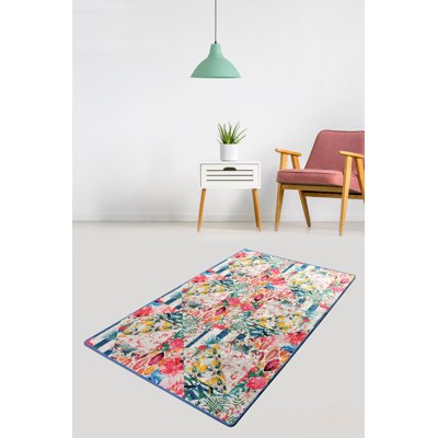 Tapis de qualité supérieure (5,2 x 7,5 pi), 100% polyester, hauteur de velours de 0,2 po | Antibactérien, antidérapant, dessous lavable à la machine | Conception élégante pour le décor du salon et de la chambre à coucher, douce et durable