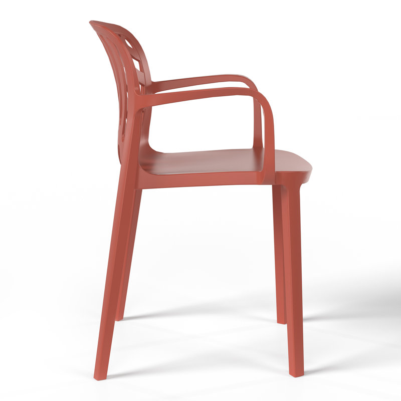 Ensemble de salle à manger rectangulaire pour 6 personnes, Rouge