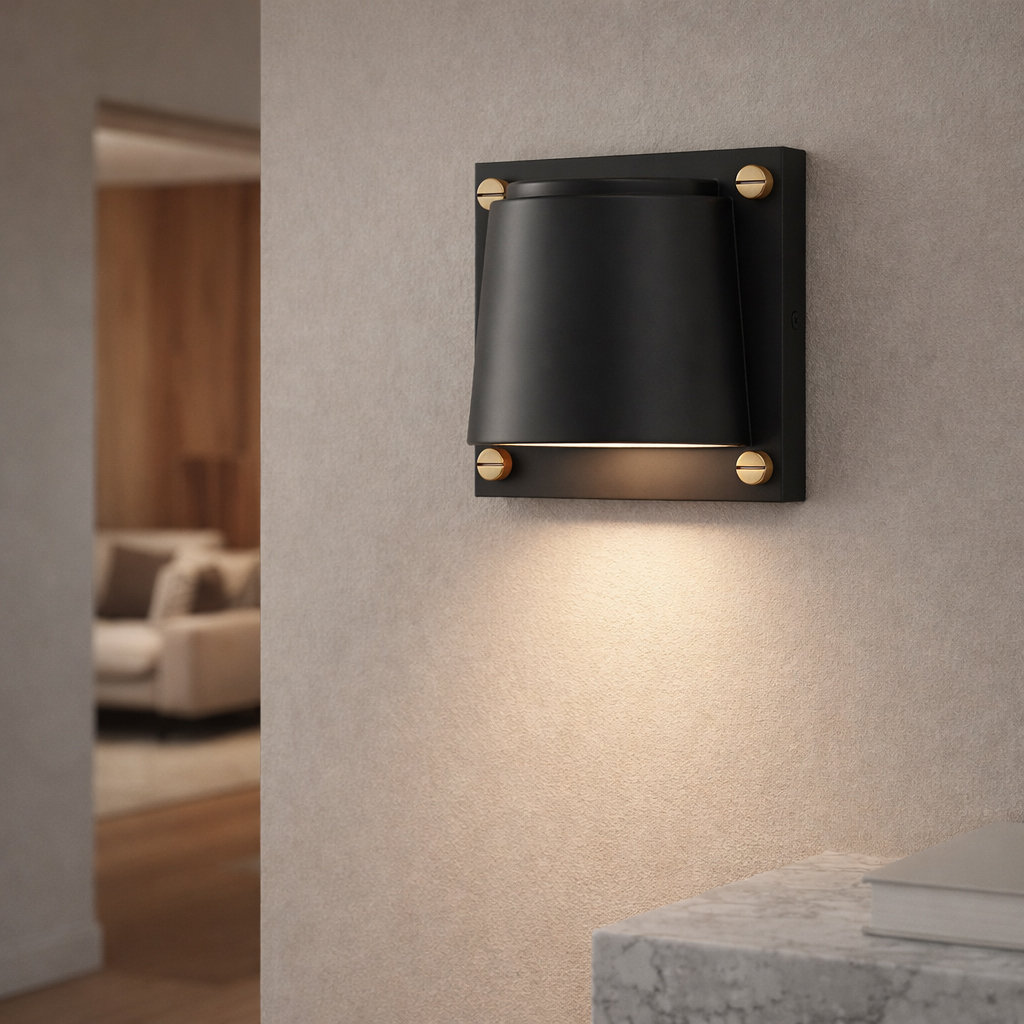 Scout 6.75" Sq. Indoor Wall Mount Lantern - LED Included Hinkley 