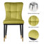 Chaise parsons rembourrée en velours Guitierrez-269339183
