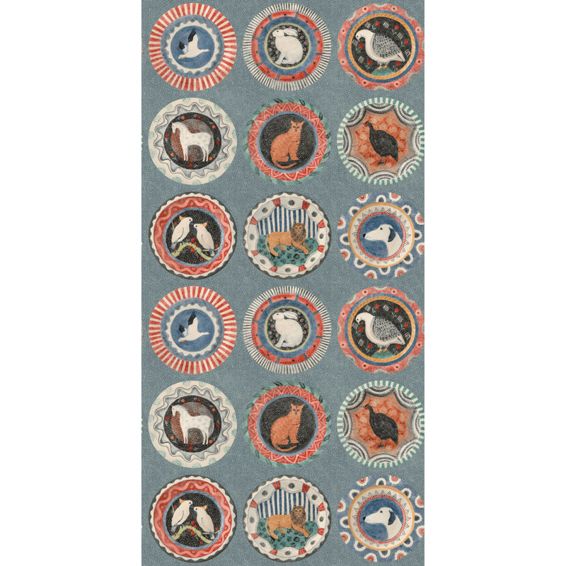 Robina No Pattern Non-Woven Wallpaper Roll, Teal