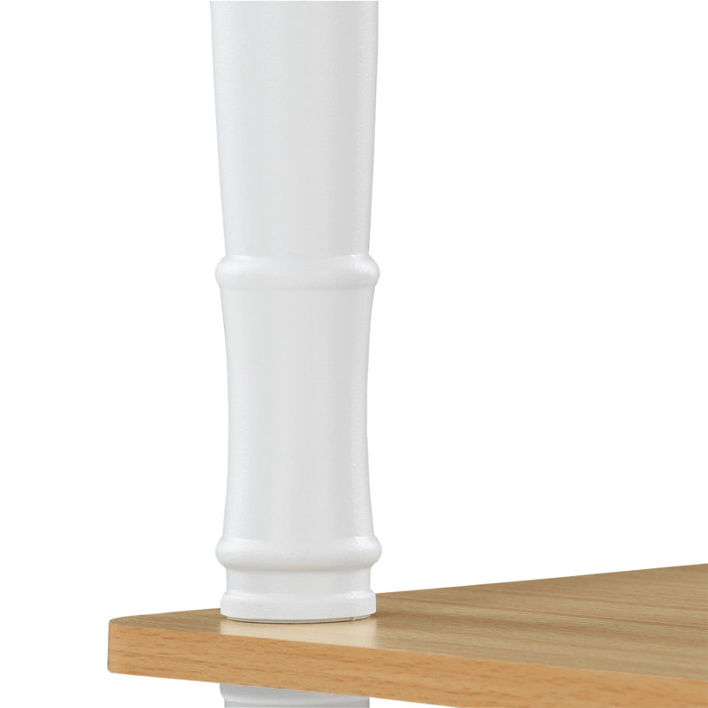 Maxine 59.9cm W Manufactured Wood Shelving Unit, Beech/White