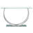 Garrett Chrome Glass Top Console Table