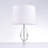 Trento Lucite & Polished Chrome Table Lamp