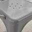Honora Classic Industrial Metal Dining Chair with Arms - Style Bold Colour Stackable Side Chair-1565309385