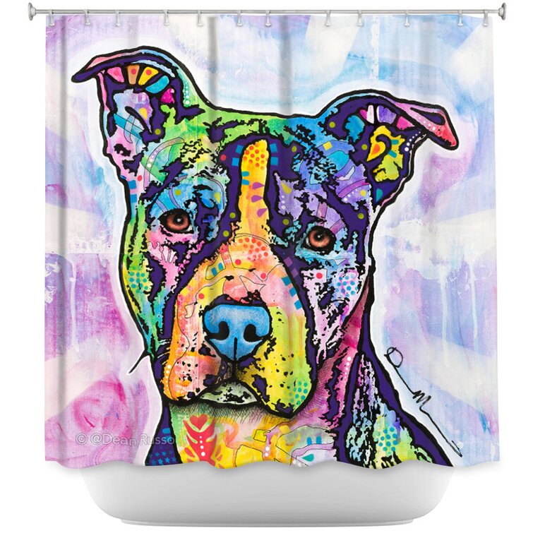  LAKIMCT Cute Maltese Dogs Shower Curtain for Bathroom