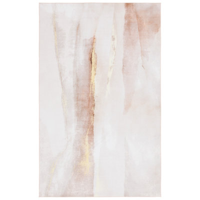 Tapis beige / doré Bennita