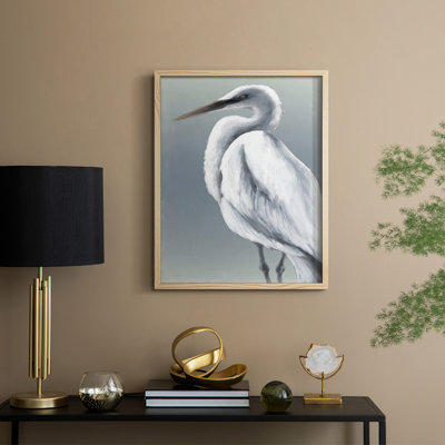 Herald in Mist I Framed Print - Solid Wood
