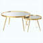 Ensemble de table basse et de bout moderne 3 pièces, ensemble complet de salon