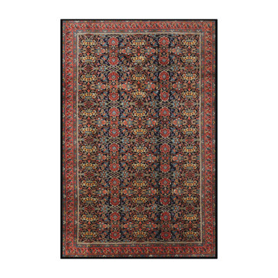 Tapis traditionnel rouge / bleu