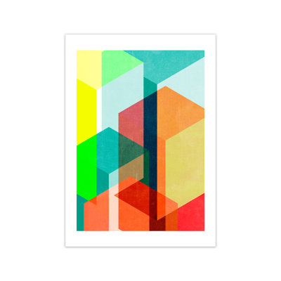 Bright Colourful Abstract B - Print