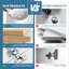 58.86'' Double Bathroom Vanity with Ceramic Top