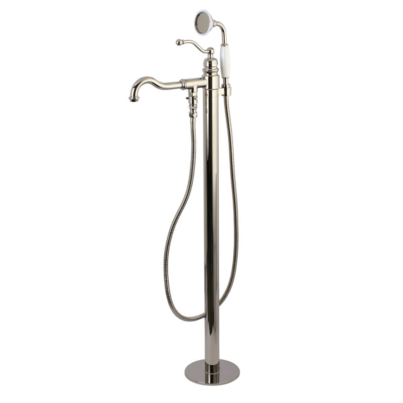 Baignoire autoportante 45 po Kingston, Nickel poli