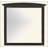Sleek Black Casual-Style Wall Mirror