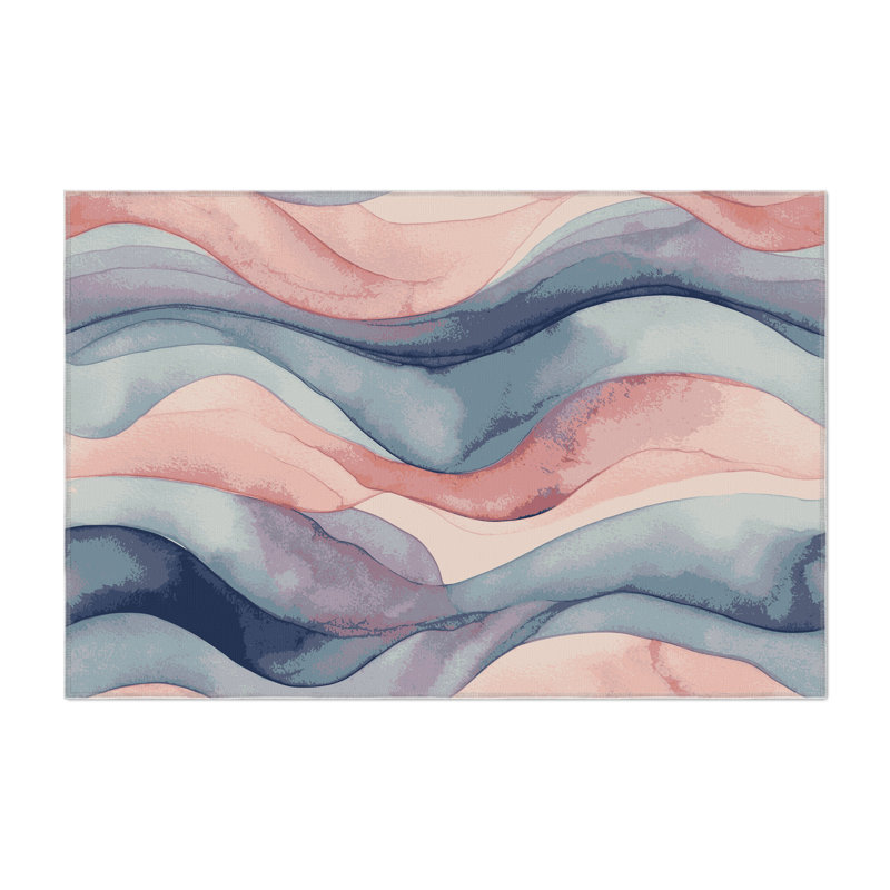 Velvet Streams Indoor And Outdoor Area Rug, Rectangle 5' x 7'