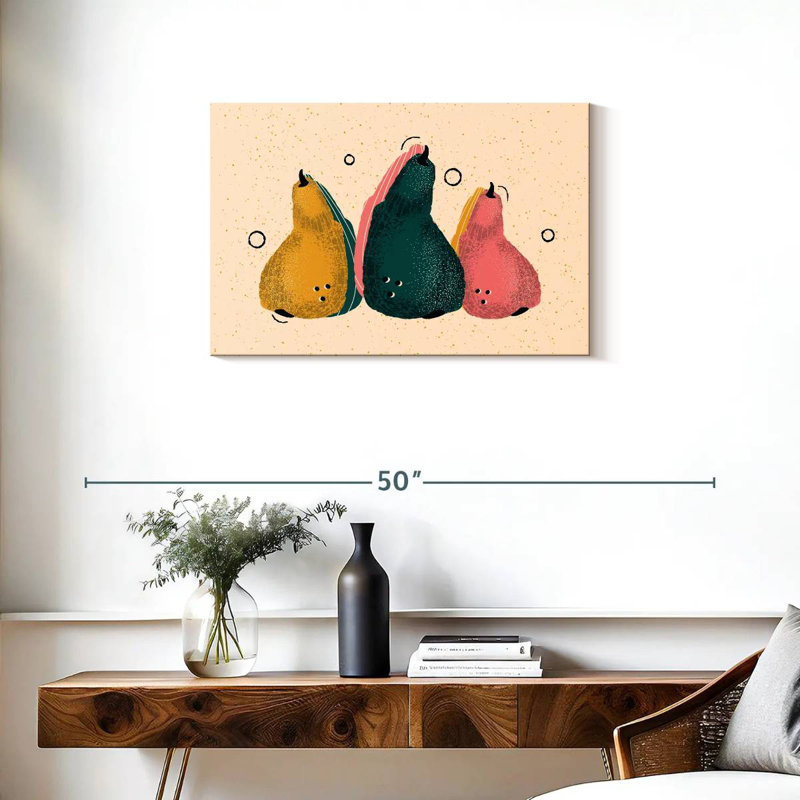 Yarlin Abstract Pears, 20" H x 30" W