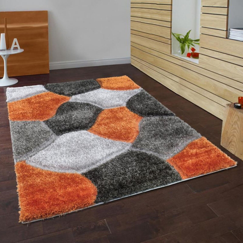 Bernessa Geometric Machine Tufted Indoor / Outdoor Area Rug, Rectangle 120 x 170cm