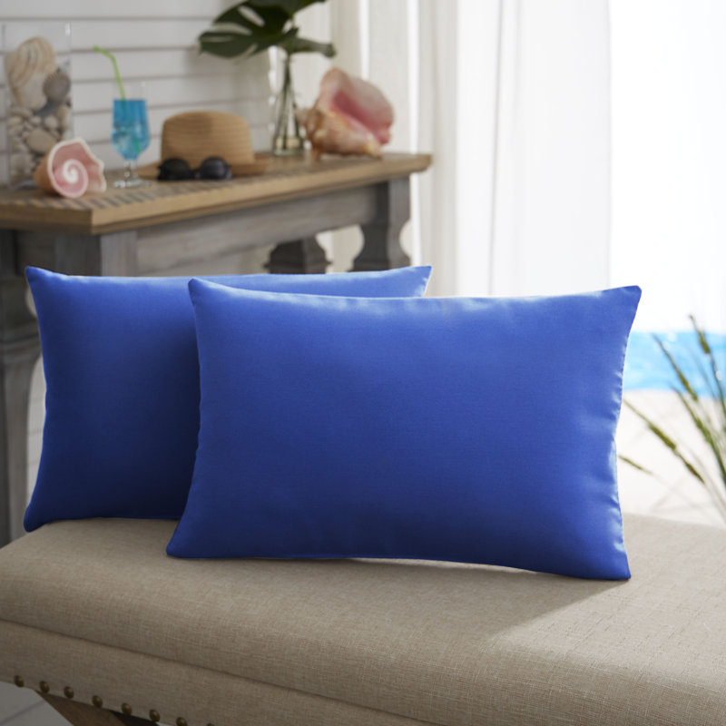  Coussin extérieur d'extérieur, Toile Sunbrella® bleu véritable