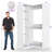 72-204 Inches Closet System With 10 Drawers And 10 Clothes Garment Racks-757619101