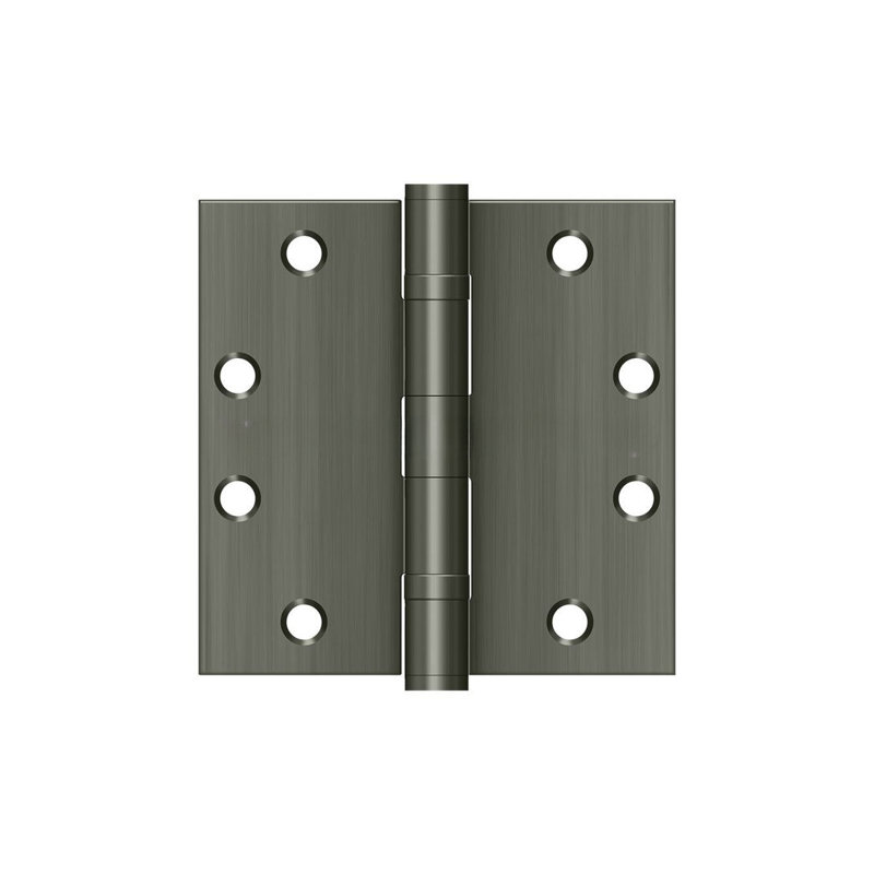 102'' x 102'' Steel Butt Bearing Hinge, Antique Nickel