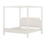 Structure de lit à baldaquin en bois avec tête de lit, lit plateforme à baldaquin moderne avec pieds de soutien, espace de rangement sous le lit-130557778-130557779