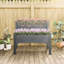 Jardinière surélevée en bois de 34 po x 34 po x 28 po, 2 pièces, pour patio, fleurs surélevées, 2 lits surélevés gris, jardinage, fleurs,