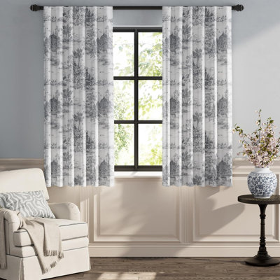 French Printed Castle French Printed Castle Toile Curtains