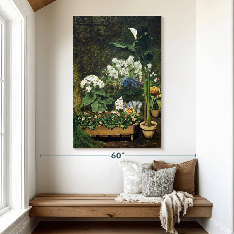 Senne Flowers In The Greenhouse, 51" H x 34" W