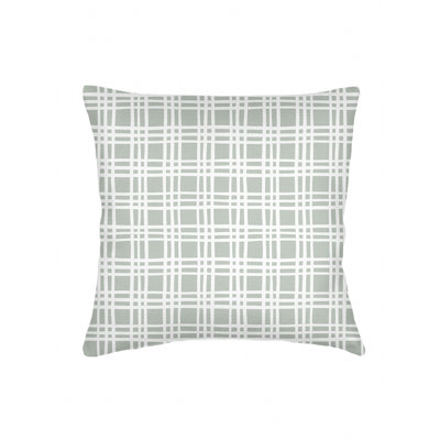 Printed Pillows Linen Plaid Accent Pillow