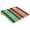 Ensemble de cornhole Kelly et orange rayé toutes saisons | Comprend (2) planches (8) sacs et accessoires optionnels