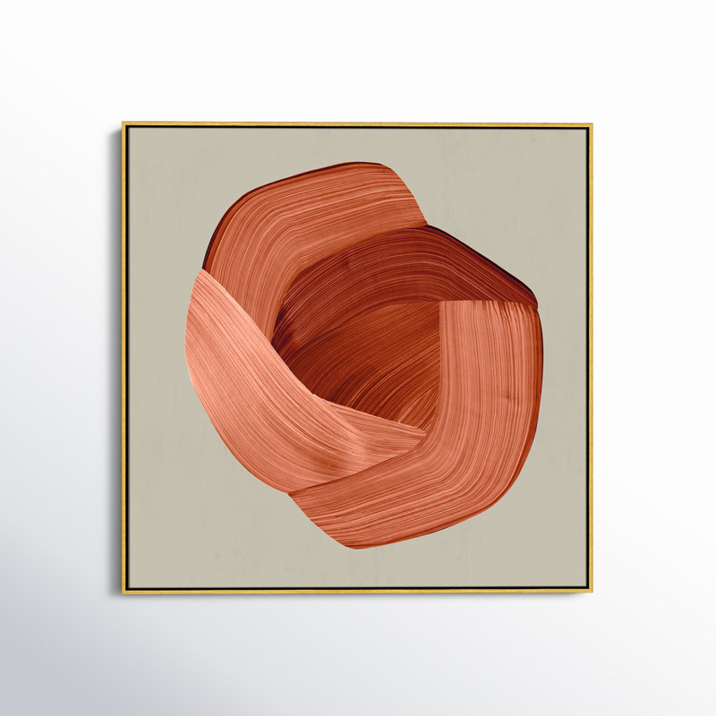 Crema, 46.5" H x 46.5" W x 2" D, Gold Framed