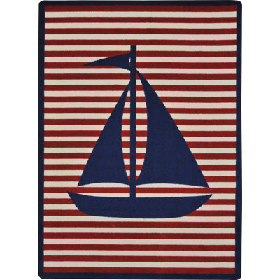 Following Seas Striped Indoor Rug