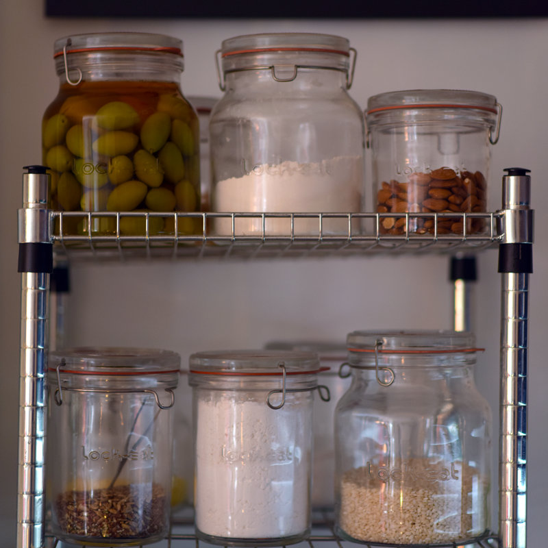 Lock-Eat Handy Jar (1 Piece), 6.1" H x 5.7" W x 5.7" D