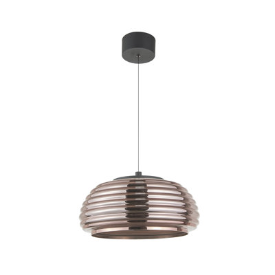 Haze Pendant - Espresso Copper - 16"L x 16"W x 7.75"H