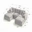 Canapé modulaire en forme de U Boneless, canapé 3 places avec repose-pieds-43841120