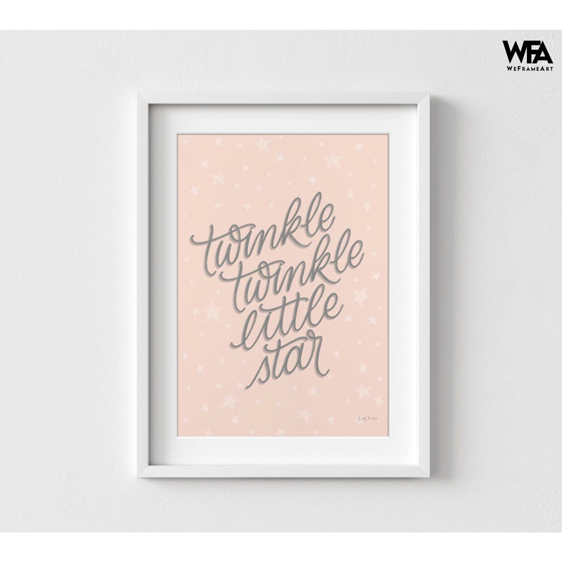 Boho, chambre de bébé, rosé par Becky Thorns, petite étoile scintillante, art mural rose, décoration de chambre d'enfant, décorations de petite étoile scintillante