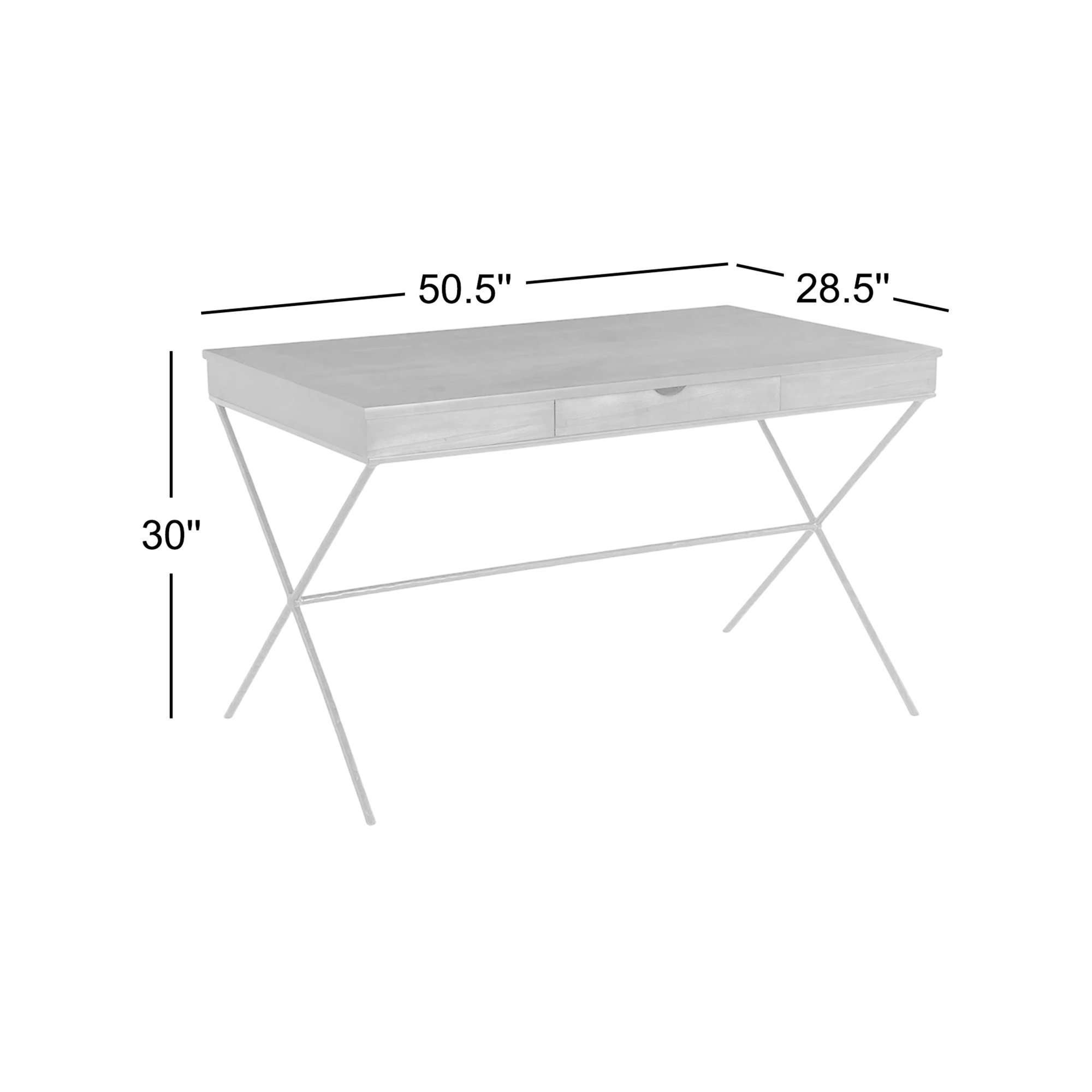 Abbott Writing Desk, Marrone Antico, Alpine