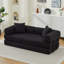 Canapé-lit pliant, canapé-lit convertible de 78,5 po avec 2 coussins, canapé-lit escamotable, matelas à ressorts en mousse, canapé futon-1749578832