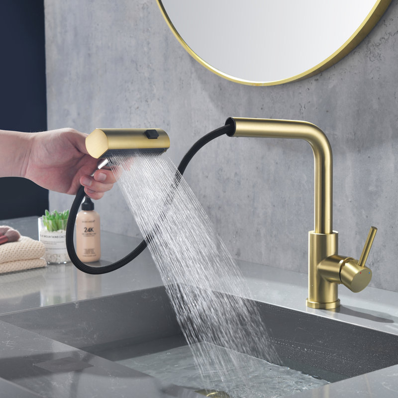 Dilon Colour Kitchen Faucet, Gold
