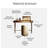 Italian Minimalist Wood Flip‑top Dressing Table for Bedroom